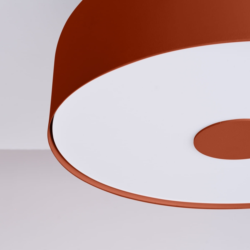 Ceiling light OMIQ 4xE27/15W/230V Ø 30 cm red