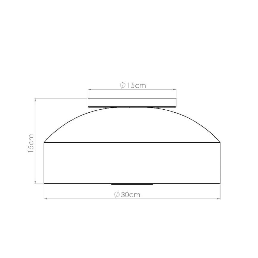 Ceiling light OMIQ 4xE27/15W/230V Ø 30 cm red