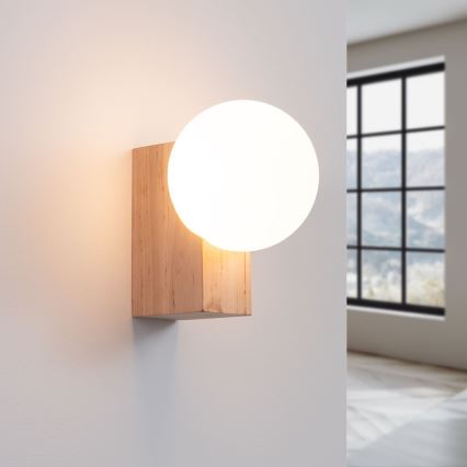 Wall light BULBO 1xG9/8W/230V beech/white