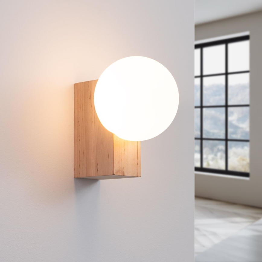 Wall light BULBO 1xG9/8W/230V beech/white
