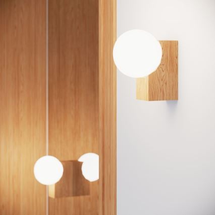 Wall light BULBO 1xG9/8W/230V beech/white