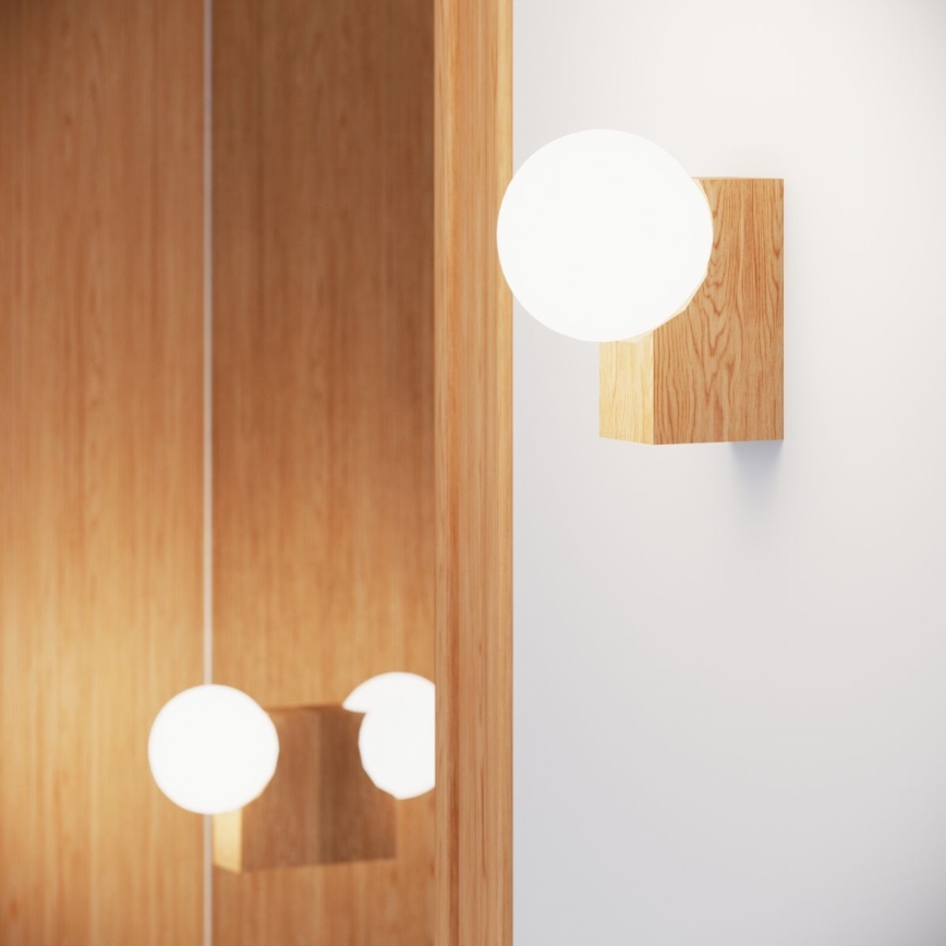 Wall light BULBO 1xG9/8W/230V beech/white