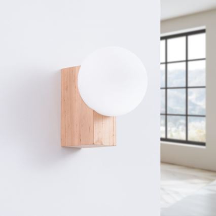 Wall light BULBO 1xG9/8W/230V beech/white