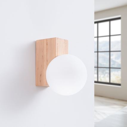 Wall light BULBO 1xG9/8W/230V beech/white