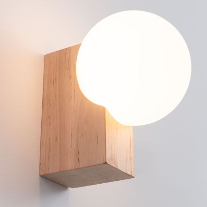 Wall light BULBO 1xG9/8W/230V beech/white