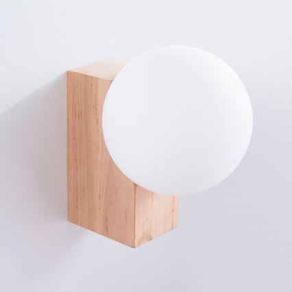 Wall light BULBO 1xG9/8W/230V beech/white