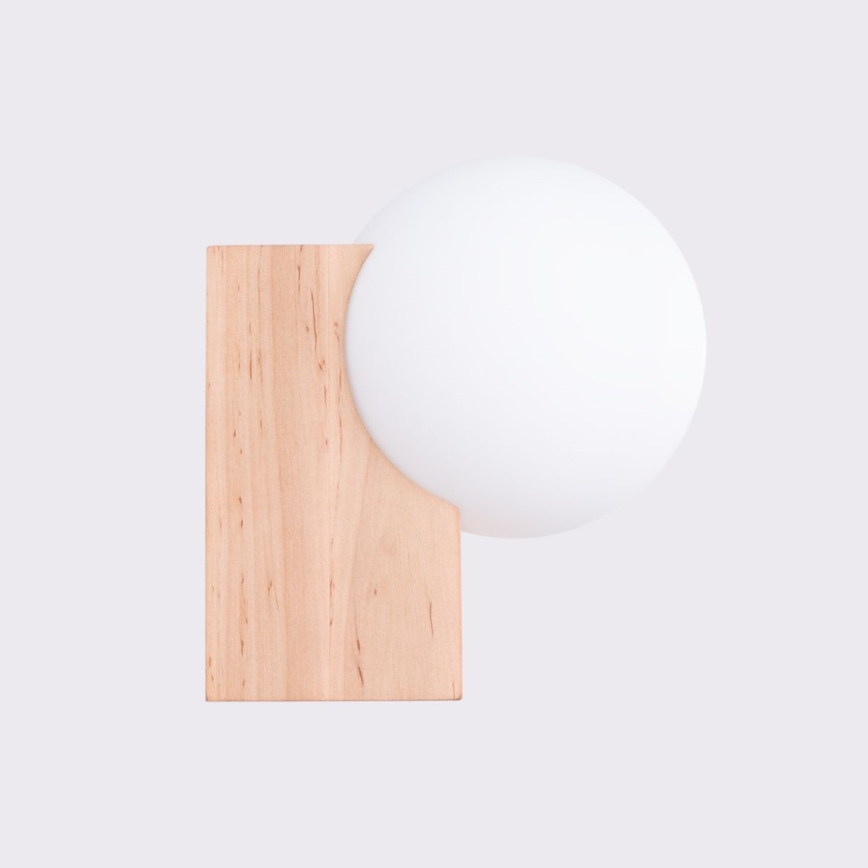 Wall light BULBO 1xG9/8W/230V beech/white