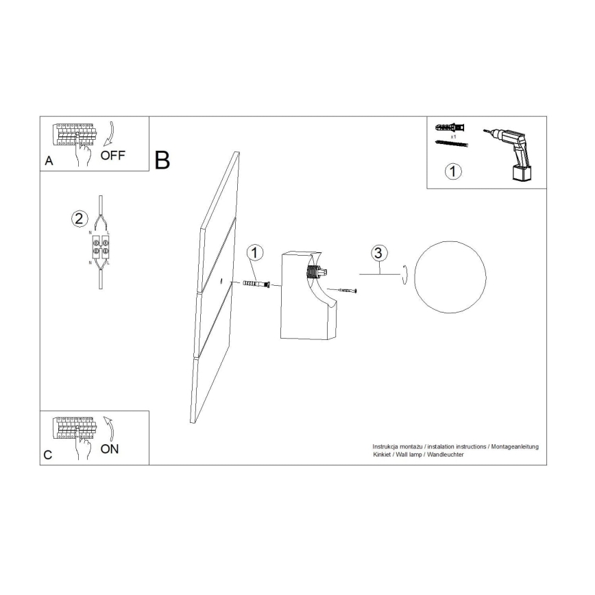 Wall light BULBO 1xG9/8W/230V beech/white