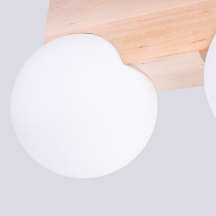 Ceiling light BULBO 2xG9/8W/230V beech/white