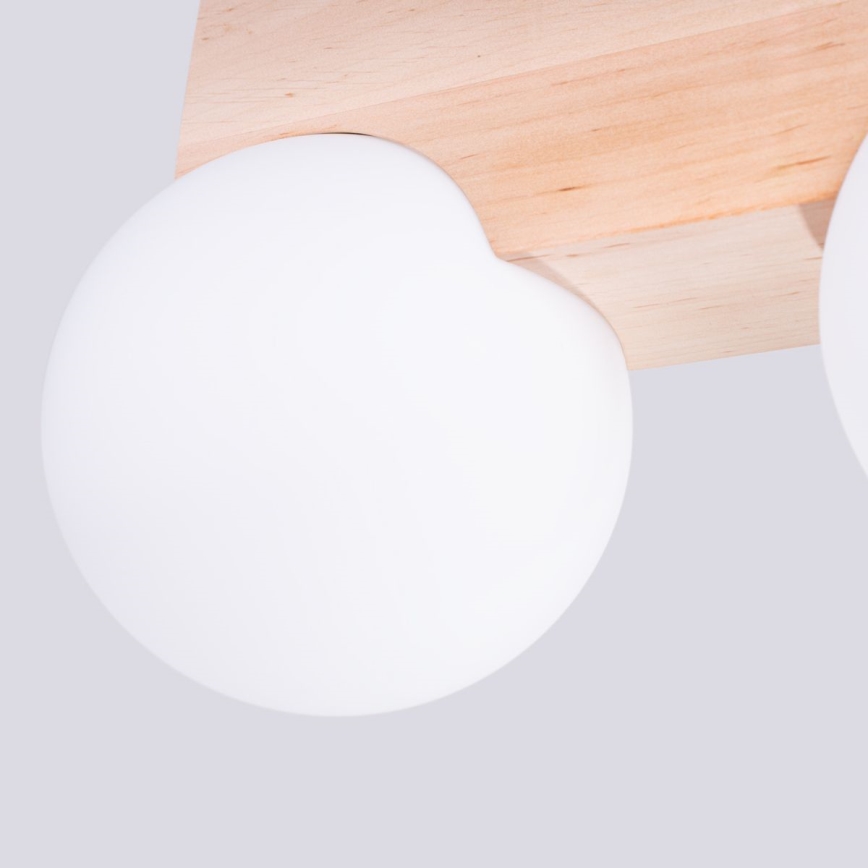 Ceiling light BULBO 2xG9/8W/230V beech/white