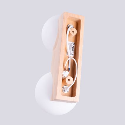Ceiling light BULBO 2xG9/8W/230V beech/white
