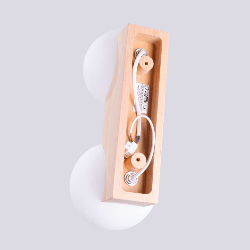 Ceiling light BULBO 2xG9/8W/230V beech/white
