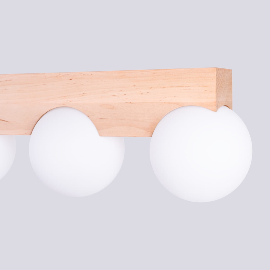 Ceiling light BULBO 4xG9/8W/230V beech/white