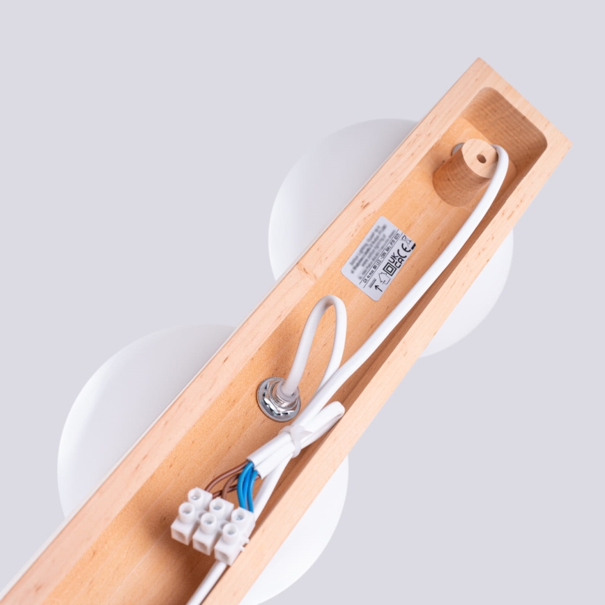 Ceiling light BULBO 4xG9/8W/230V beech/white
