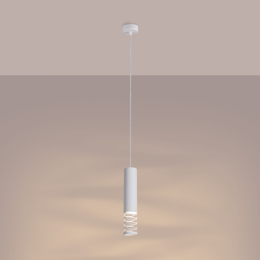 Chandelier on a string LAMI 1xGU10/10W/230V white