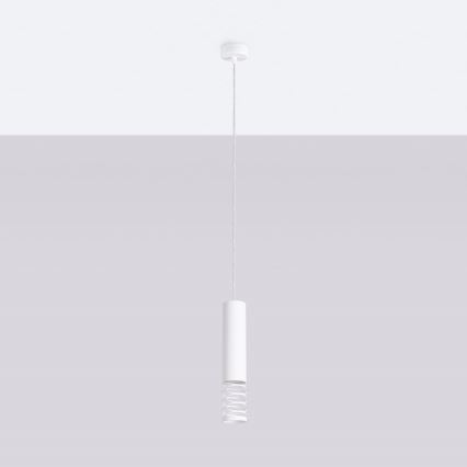 Chandelier on a string LAMI 1xGU10/10W/230V white