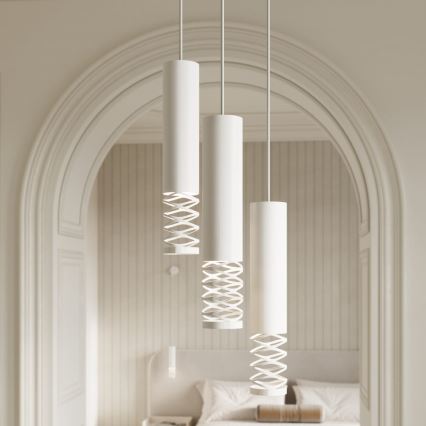 Chandelier on a string LAMI 3xGU10/10W/230V white