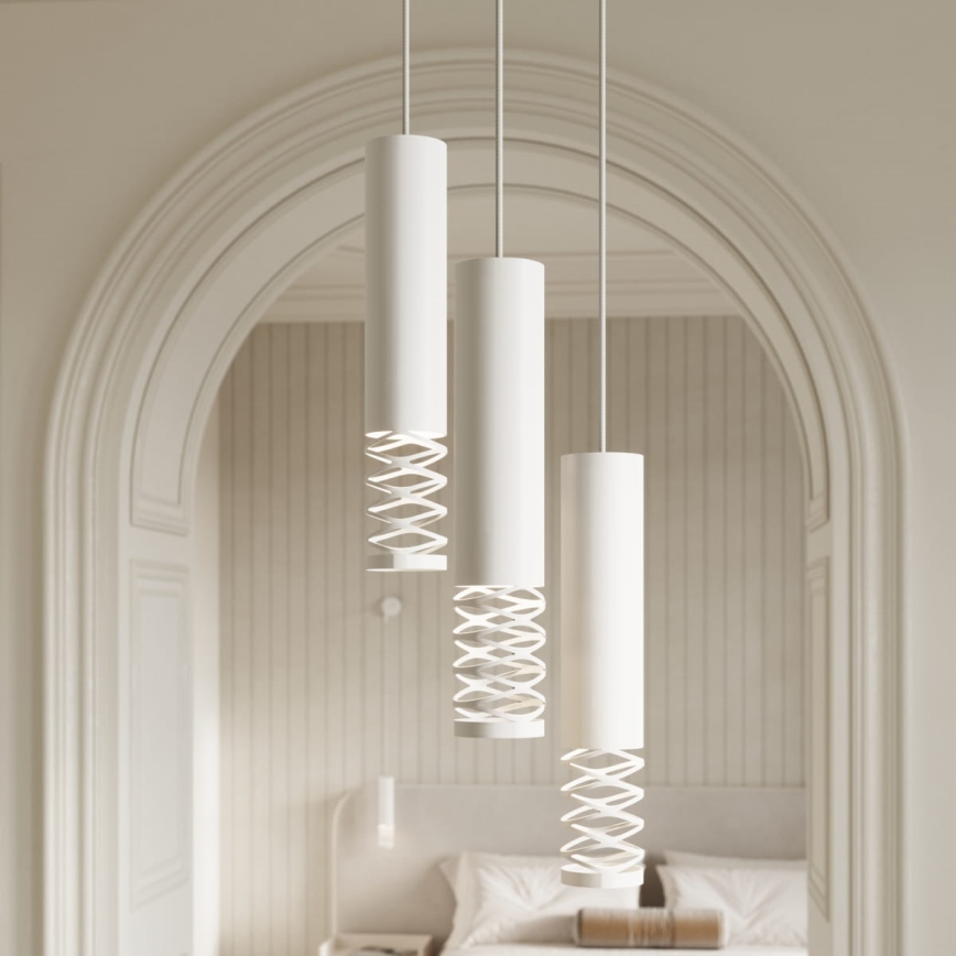 Chandelier on a string LAMI 3xGU10/10W/230V white