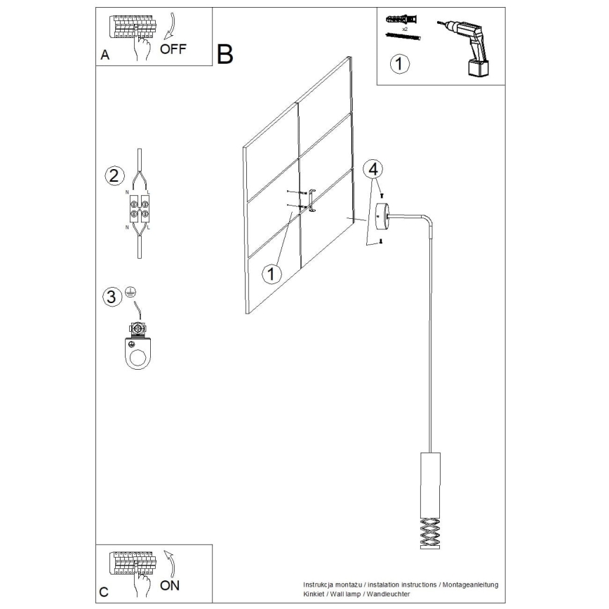 Wall lamp LAMI 1xGU10/10W/230V white