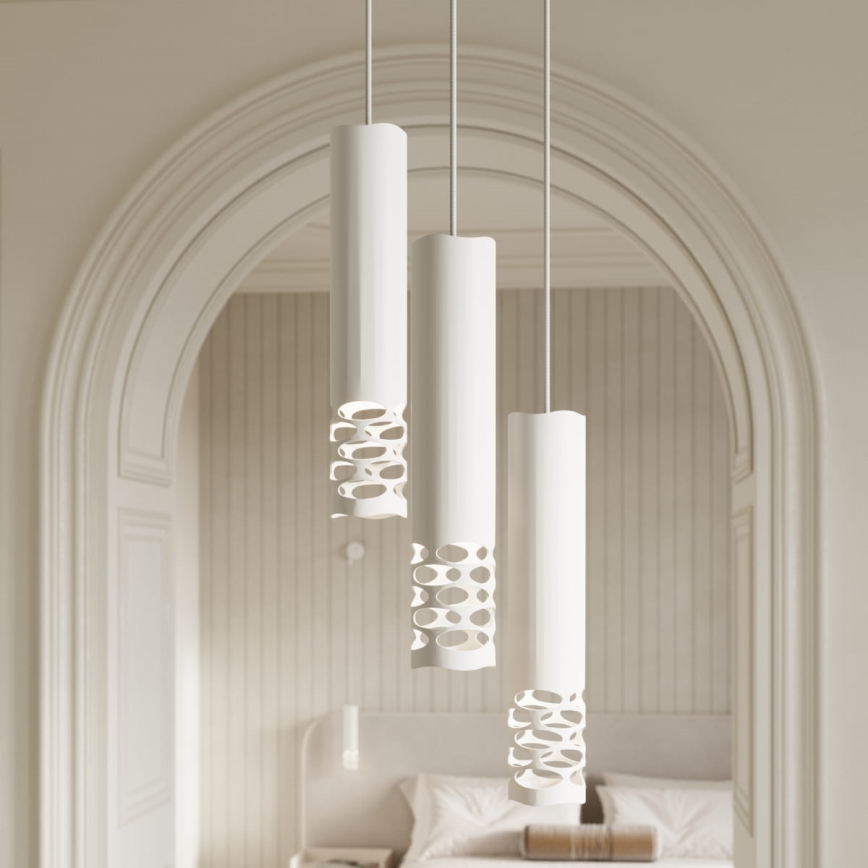 Chandelier on a string LIRO 1xGU10/10W/230V white