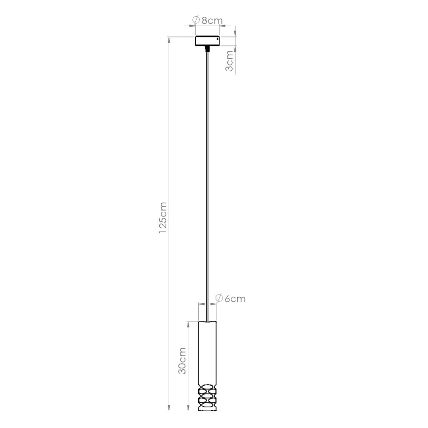 Chandelier on a string LIRO 1xGU10/10W/230V white