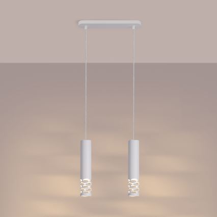 Chandelier on a string LIRO 2xGU10/10W/230V white