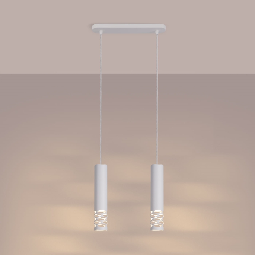 Chandelier on a string LIRO 2xGU10/10W/230V white