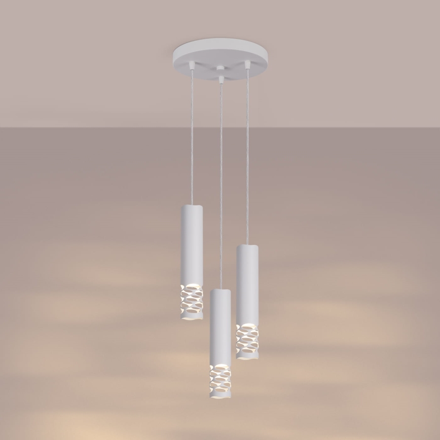 Chandelier on a string LIRO 3xGU10/10W/230V white