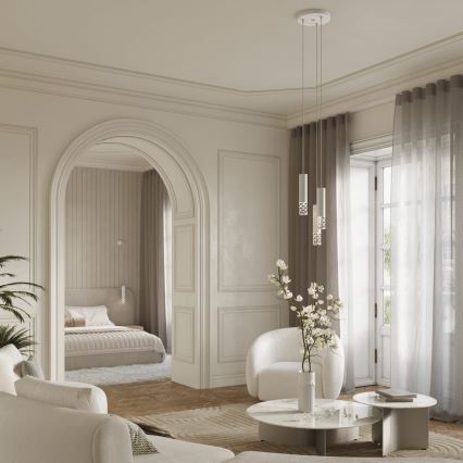Chandelier on a string LIRO 3xGU10/10W/230V white