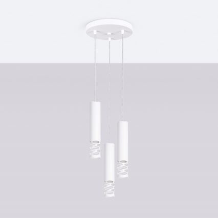 Chandelier on a string LIRO 3xGU10/10W/230V white