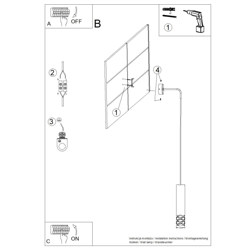 Wall lamp LIRO 1xGU10/10W/230V white