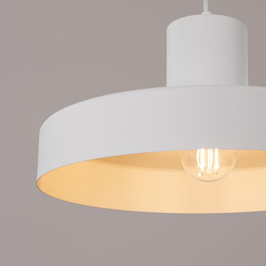Chandelier on a string BILO 1xE27/15W/230V d. 35 cm white