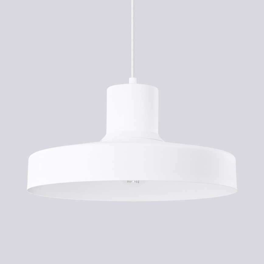 Chandelier on a string BILO 1xE27/15W/230V d. 35 cm white
