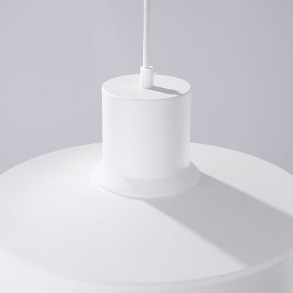 Chandelier on a string BILO 1xE27/15W/230V d. 35 cm white
