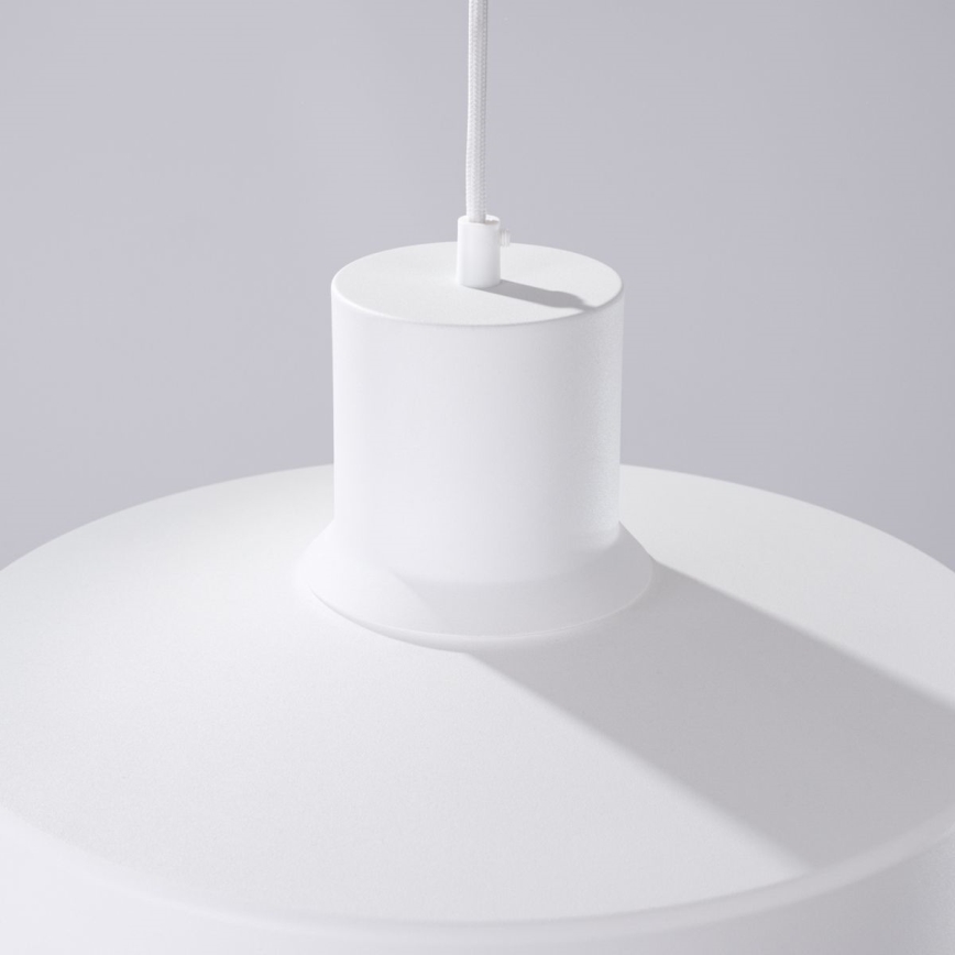 Chandelier on a string BILO 1xE27/15W/230V d. 35 cm white
