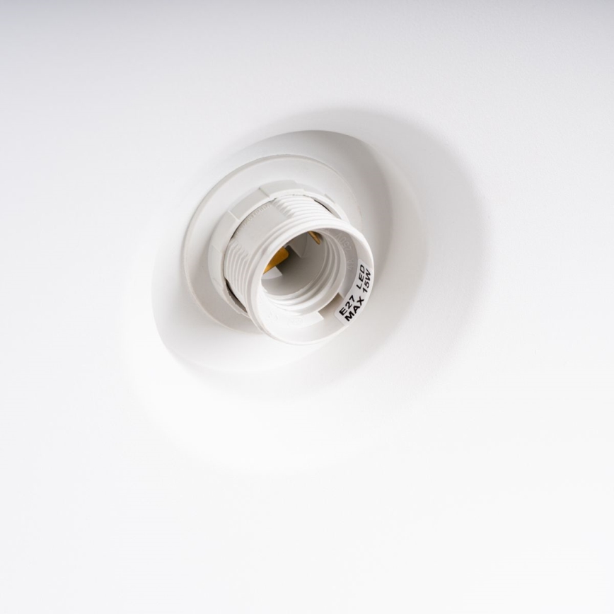 Chandelier on a string BILO 1xE27/15W/230V d. 35 cm white