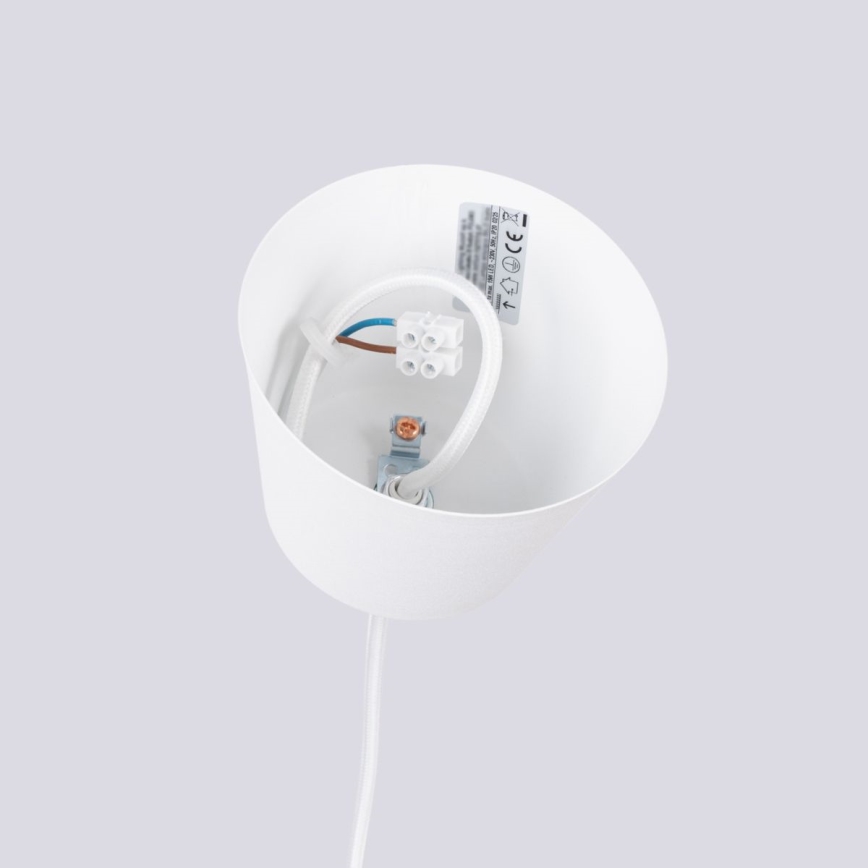 Chandelier on a string BILO 1xE27/15W/230V d. 35 cm white