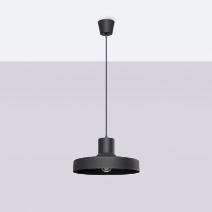 Chandelier on a string BILO 1xE27/15W/230V d. 35 cm black