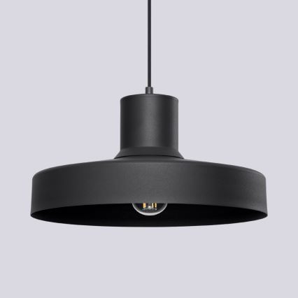 Chandelier on a string BILO 1xE27/15W/230V d. 35 cm black