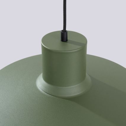 Chandelier on a string BILO 1xE27/15W/230V d. 35 cm green