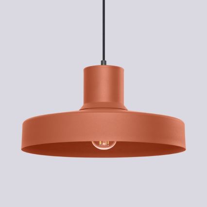 Chandelier on a string BILO 1xE27/15W/230V d. 35 cm orange