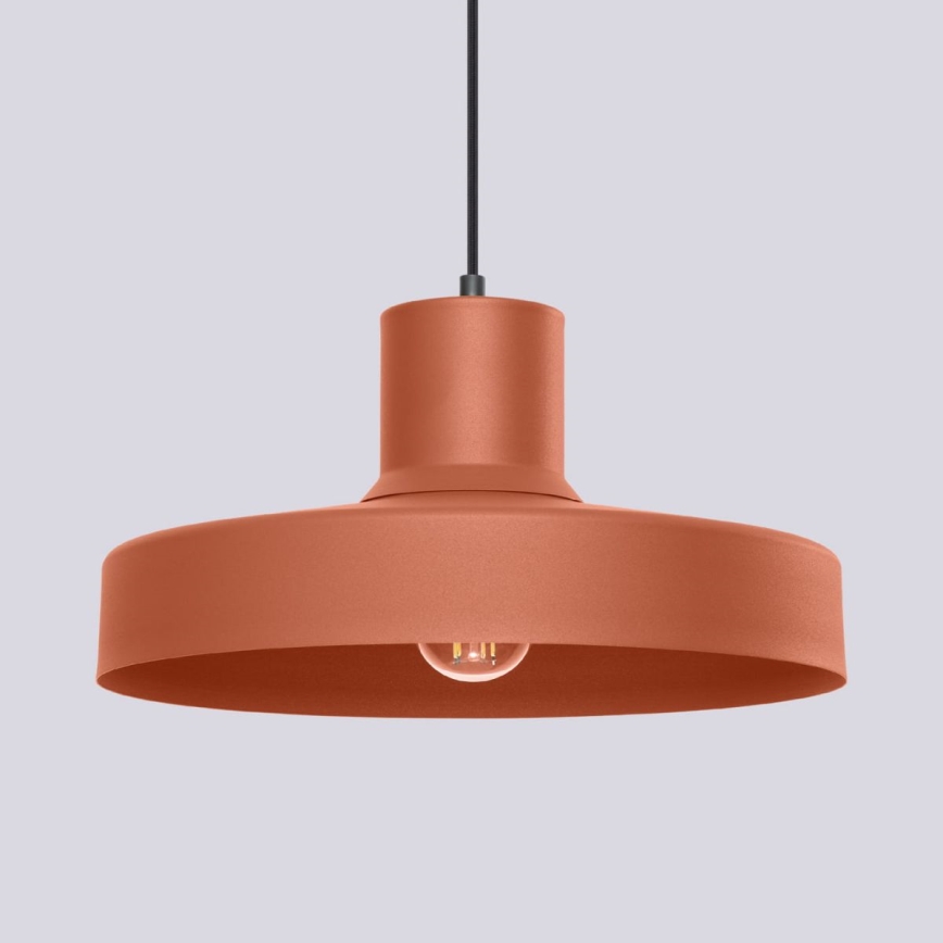 Chandelier on a string BILO 1xE27/15W/230V d. 35 cm orange