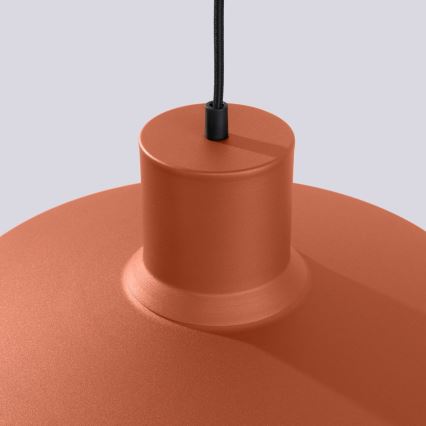 Chandelier on a string BILO 1xE27/15W/230V d. 35 cm orange
