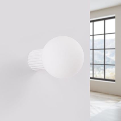 Bathroom wall light HALO 1xG9/8W/230V d. 12 cm IP44 white