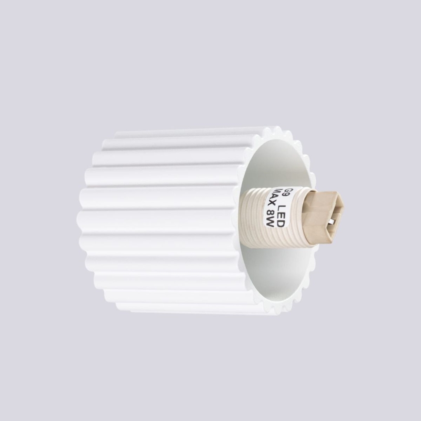 Bathroom wall light HALO 1xG9/8W/230V d. 12 cm IP44 white