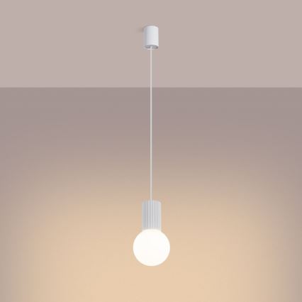 Chandelier on a string HALO 1xG9/8W/230V d. 12 cm white