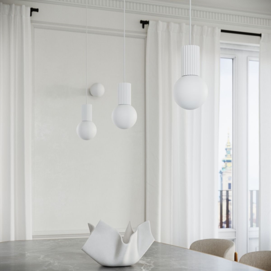 Chandelier on a string HALO 1xG9/8W/230V d. 12 cm white