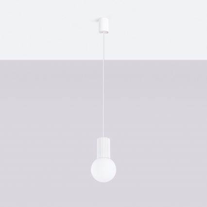 Chandelier on a string HALO 1xG9/8W/230V d. 12 cm white