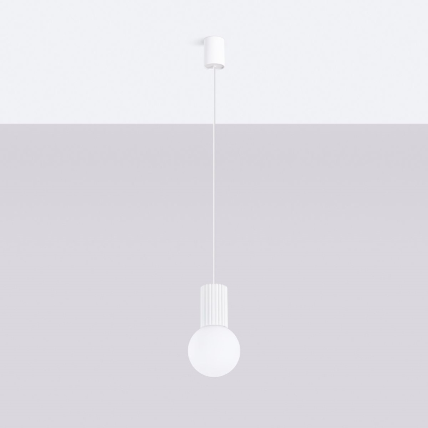 Chandelier on a string HALO 1xG9/8W/230V d. 12 cm white