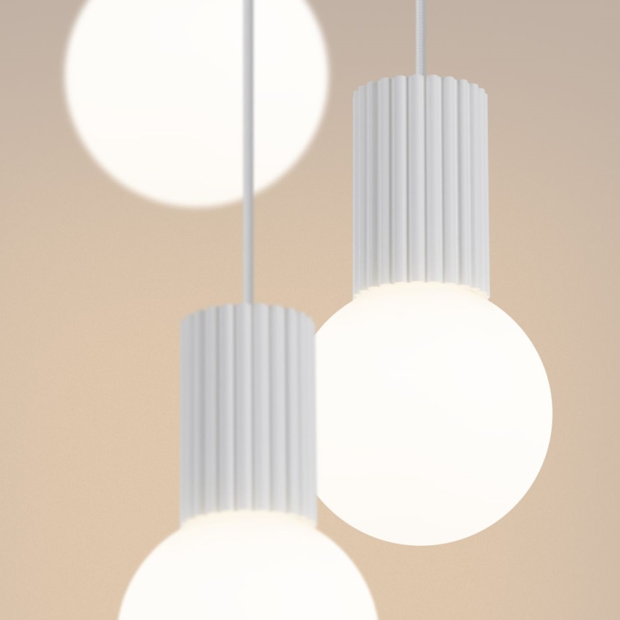 Chandelier on a string HALO 3xG9/8W/230V d. 25 cm white